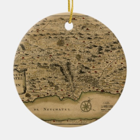 Zwitserland 1700 keramisch ornament (Voorkant)