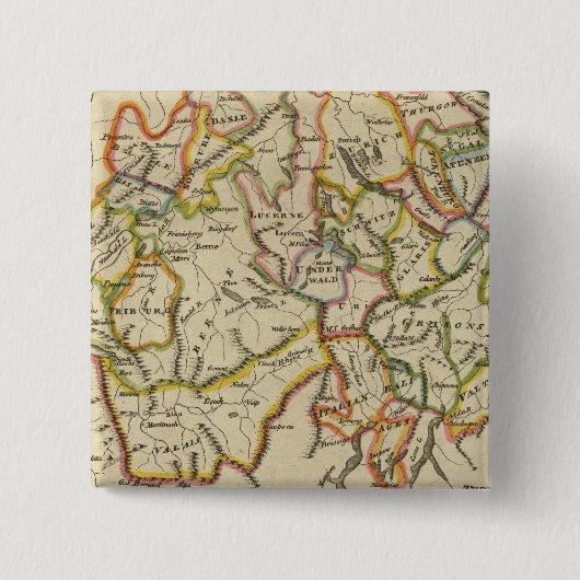 Zwitserland 18 vierkante button 5,1 cm (Voorkant)