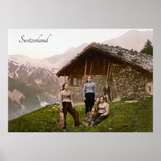 Zwitserland (1900) poster (Voorkant)