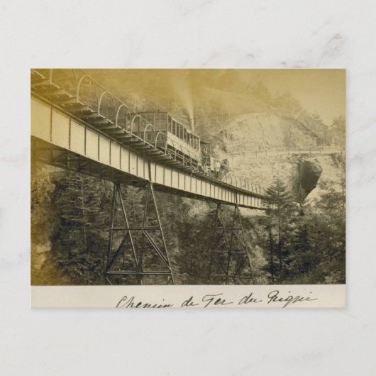 Zwitserland 1908, Rigibahn, Vitznau Briefkaart (Voorkant)