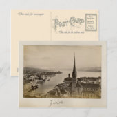 Zwitserland 1908, Zürich Briefkaart (Voorkant / Achterkant)