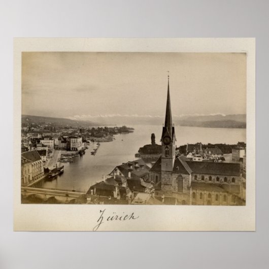 Zwitserland 1908, Zürich Poster (Voorkant)