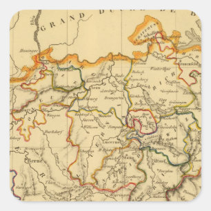 Zwitserland 19 vierkante sticker