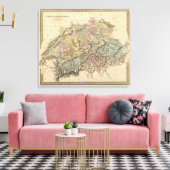 Zwitserland 20 canvas afdruk (Insitu (Woonkamer))