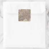 Zwitserland 22 vierkante sticker (Tas)