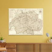 Zwitserland 23 canvas afdruk (Insitu (Woonkamer))