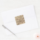 Zwitserland 23 vierkante sticker (Envelop)