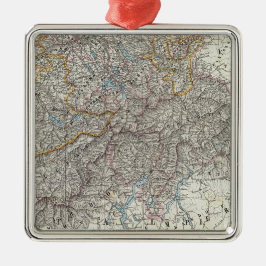 Zwitserland 2 metalen ornament (Voorkant)