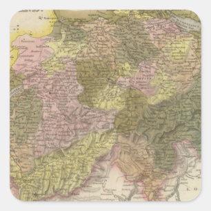 Zwitserland 3 vierkante sticker