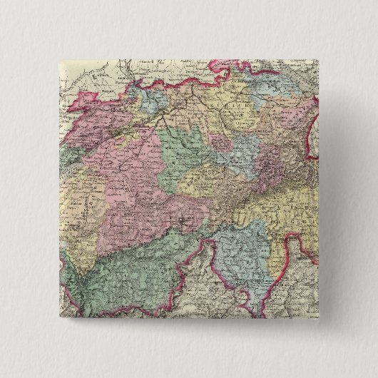Zwitserland 4 vierkante button 5,1 cm (Voorkant)