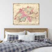 Zwitserland 7 canvas afdruk (Insitu (Slaapkamer))