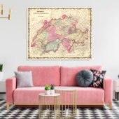 Zwitserland 7 canvas afdruk (Insitu (Woonkamer))