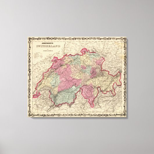 Zwitserland 7 canvas afdruk (Voorkant)