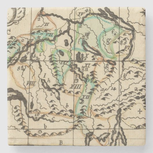 Zwitserland 8 stenen onderzetter (Voorkant)