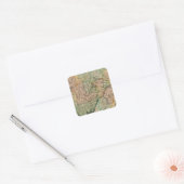 Zwitserland 8 vierkante sticker (Envelop)