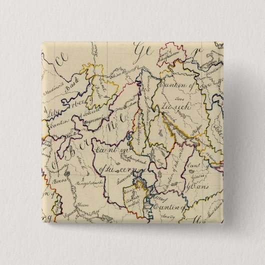 Zwitserland 9 vierkante button 5,1 cm (Voorkant)