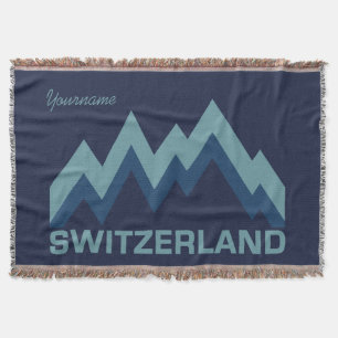 ZWITSERLAND, aangepaste deken voor gooien