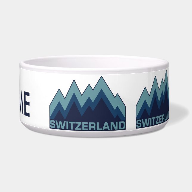 ZWITSERLAND, aangepaste kom's Voerbakje (Rechts)