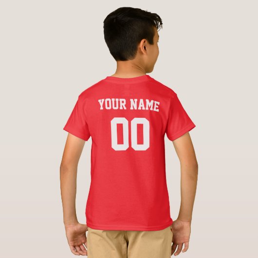 Zwitserland Aangepaste naam en nummer Football T-shirt (Achterkant volledig)