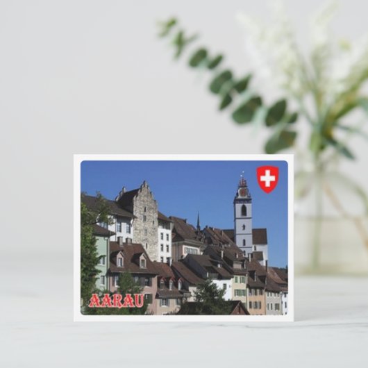 Zwitserland - Aarau Briefkaart (Staand voorkant)