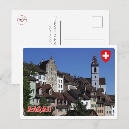 Zwitserland - Aarau Briefkaart (Voorkant / Achterkant)