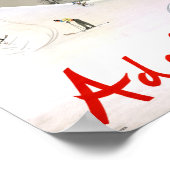 Zwitserland Adelboden Vintage Travel Poster (Hoek)