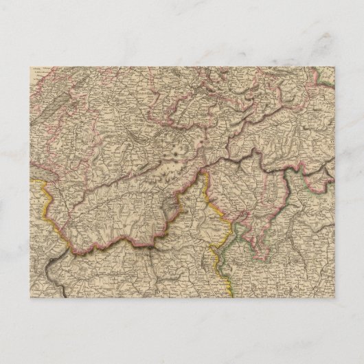 Zwitserland, Alpen Briefkaart (Voorkant)