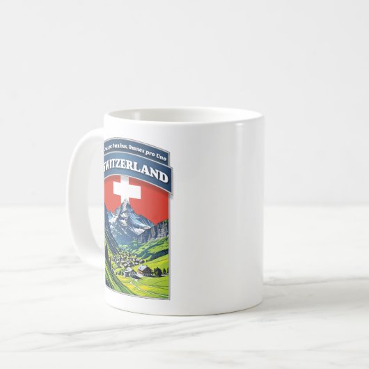 Zwitserland Alpen Europa Koffiemok (Voorkant links)