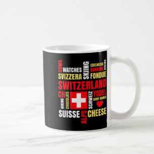 Zwitserland alpen koeien fondue kaas skisport zwit koffiemok