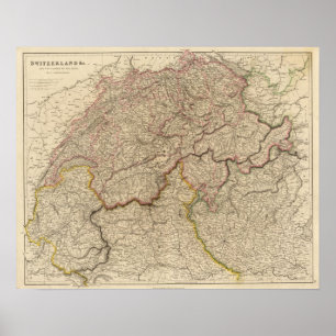 Zwitserland, Alpen Poster