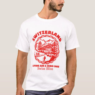 Zwitserland: Alpenlucht en geen zorgen T-shirt