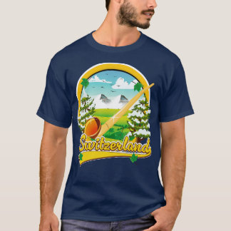 Zwitserland alphorn reizen t-shirt