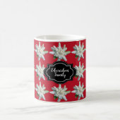 Zwitserland alpine Edelweiss monogram naam Koffiemok (Center)