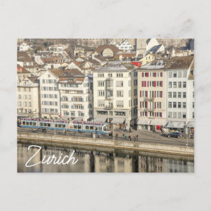 Zwitserland ansichtkaart Zurich Groet  Briefkaart