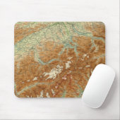 Zwitserland Atlas-kaart Muismat (Met muis)