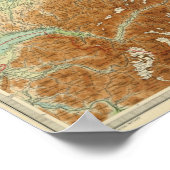 Zwitserland Atlas-kaart Poster (Hoek)