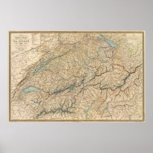 Zwitserland Atlas Map 2 Poster (Voorkant)