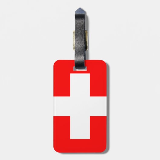 Zwitserland Bagagelabel (Achterkant verticaal)