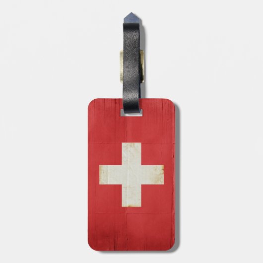 Zwitserland Bagagelabel (Achterkant verticaal)