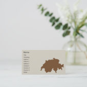 Zwitserland - Bedrijven Visitekaartje (Staand voorkant)