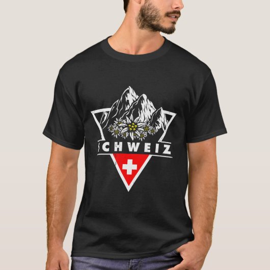 Zwitserland Bergen Suisse Schweiz T-shirt (Voorkant)