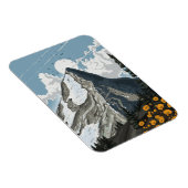 Zwitserland besneeuwde berg magneet (Rechterzijde)
