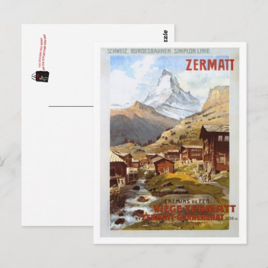 Zwitserland - Briefkaart (Voorkant / Achterkant)