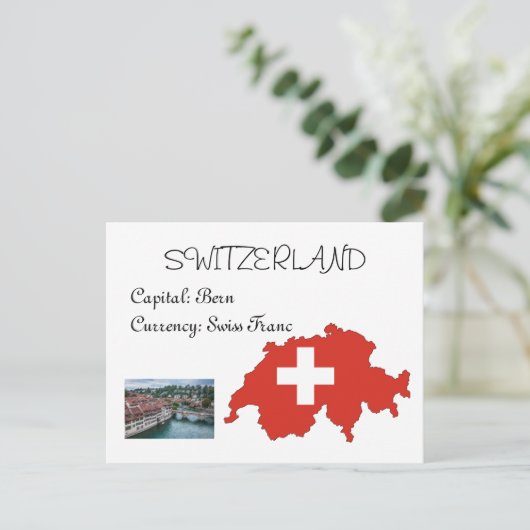Zwitserland Briefkaart (Staand voorkant)