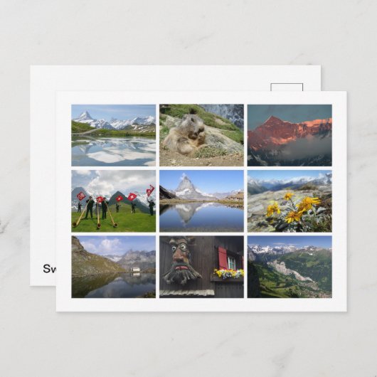 Zwitserland Briefkaart (Voorkant / Achterkant)