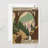 Zwitserland Briefkaart voor treinreizen (Voorkant / Achterkant)