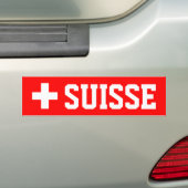 Zwitserland Bumpersticker (Op auto)