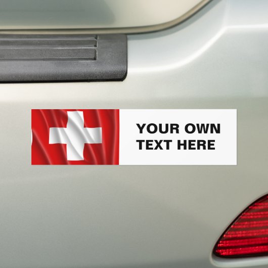 ZWITSERLAND BUMPERSTICKER (Op auto)