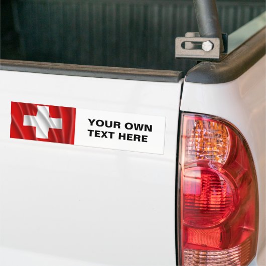 ZWITSERLAND BUMPERSTICKER (Op Truck)