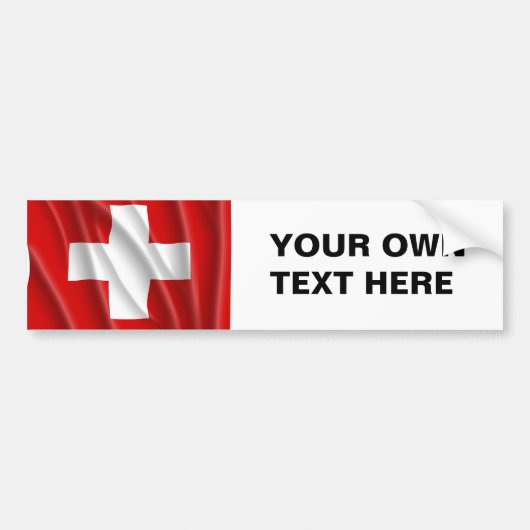 ZWITSERLAND BUMPERSTICKER (Voorkant)